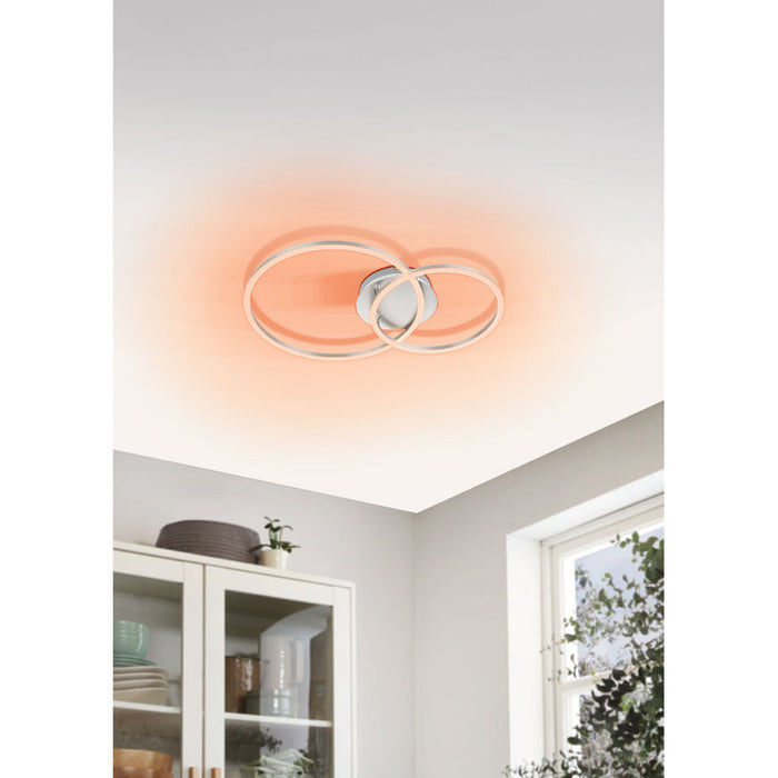 LED ПЛАФОН RGB И CCT БЯЛ EGLO PALMAVES 3
