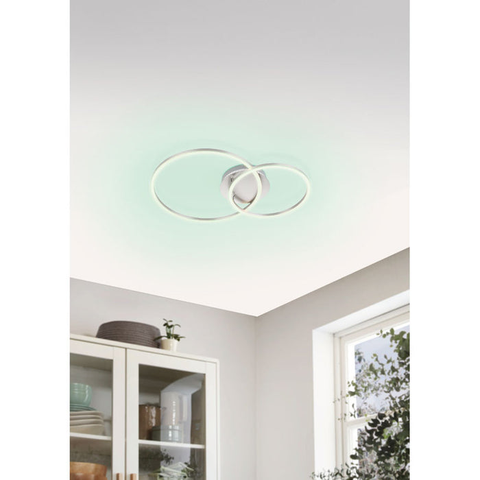 LED ПЛАФОН RGB И CCT БЯЛ EGLO PALMAVES 3