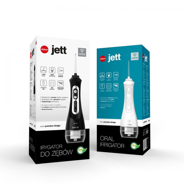 ELDOM Орален иригатор Jett, 5 струйни накрайника, черен RY100C