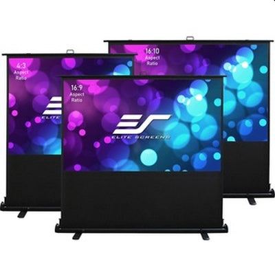 Elite Screen F100XWV2, 100" (4:3), Kestrel Tab-Tension Floor-up CLR, 203,2 x 152,4 cm, MaxWhite, Черен