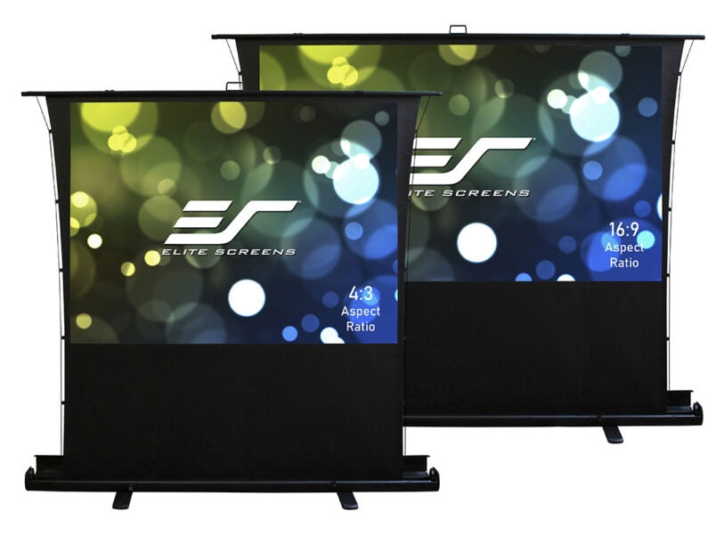 Elite Screen FT90XWV, 90" (4:3), стойка за под, 182,88 x 137,16 см, MaxWhite, черен
