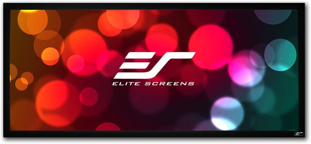 Elite Screen R166WH1-Wide, 166" (2.35:1), ЧЕРНА РАМКА, 388 x 165.1 cm, CineWhite