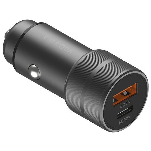Автомобилно зарядно ENERGEA 38W Alu Drive, сив/gunmetal
