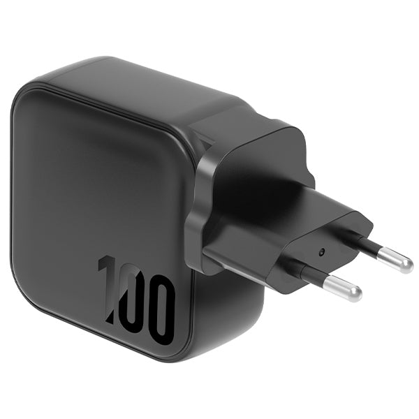 Зарядно ENERGEA 3.0 Travelite, черно, US+EU