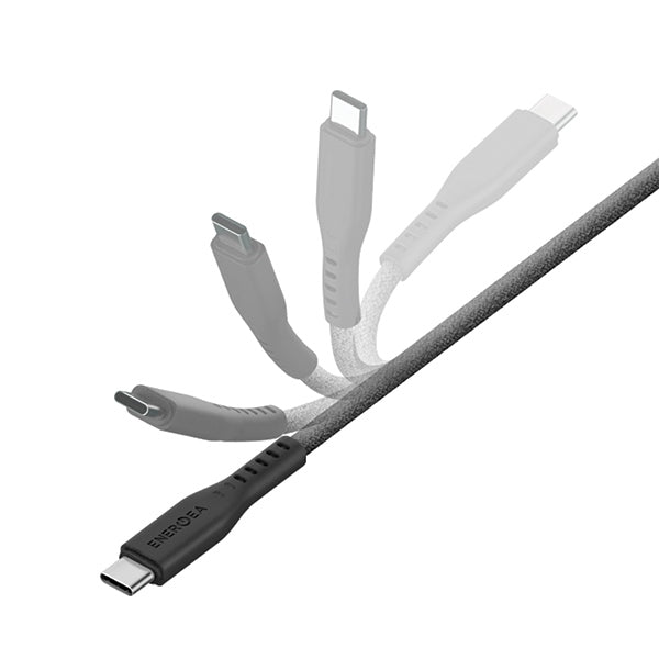 ENERGEA кабел Flow USB-C - LightningC94 MFI 1.5m, черен, 60W 3A PD Fast Charge