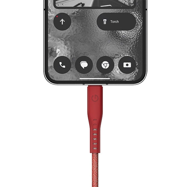 Кабел ENERGEA Flow 0.5m 5A PD Fast Charge, червен