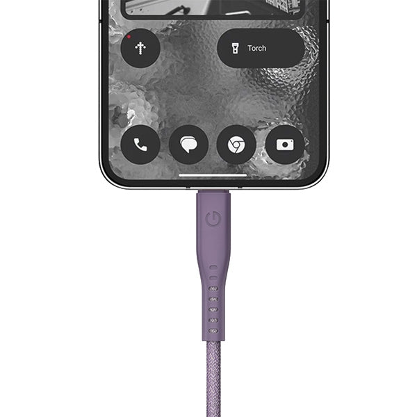 ENERGEA кабел Flow 0,5m, лилав, 5A PD Fast Charge