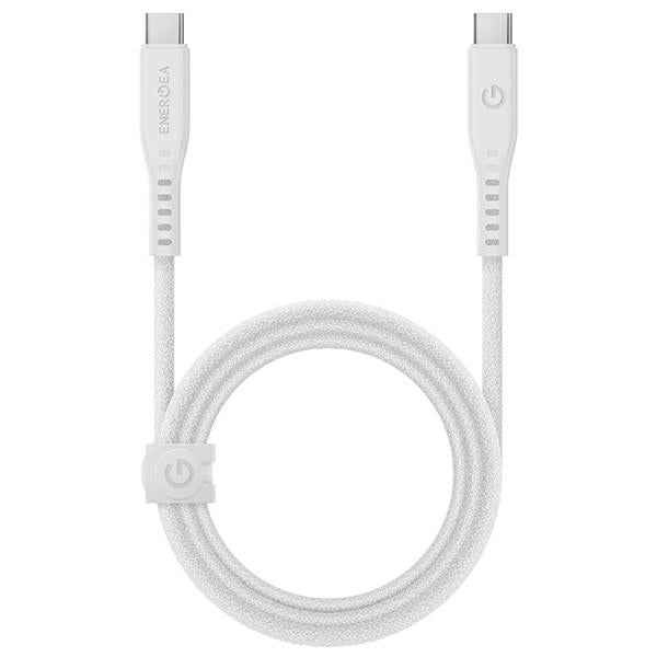 Кабел ENERGEA Flow 0,5m, бял, USB-C/Lightning, 5A PD Fast Charge