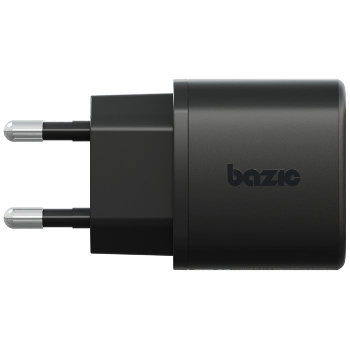 Зарядно Bazic Goport Velox Kit 1xUSB-C 1xUSB-A GaN 35W с плетен кабел, черно