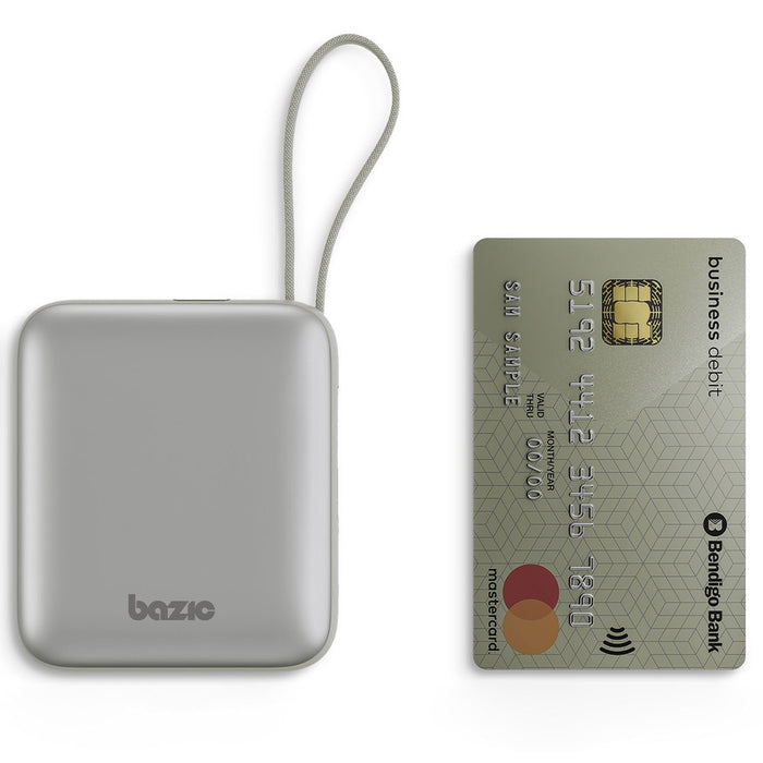 Powerbank ENERGEA 3w1 Bazic Fusion Mini с кабел USB-C/Lightning, сив