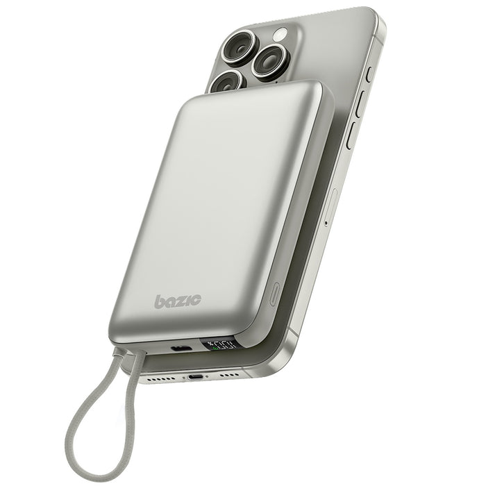 Powerbank ENERGEA Bazic Fusion Mag MagSafe кабел, сив