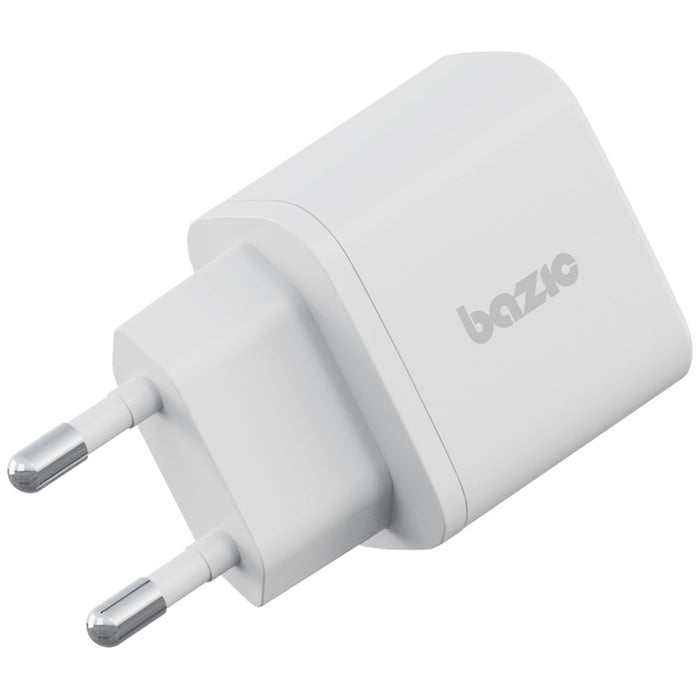 Зарядно ENERGEA Bazic Goport Velox Kit GaN 35W с плетен кабел, бял