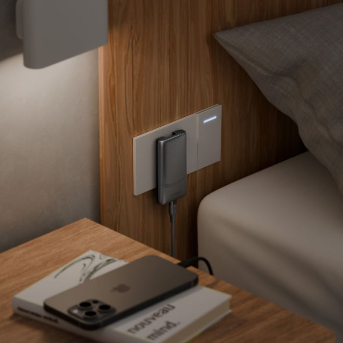 Зарядно Energea TravelWorld Edge 65W PD/PPS/QC3.0 (US/UK/EU), златно