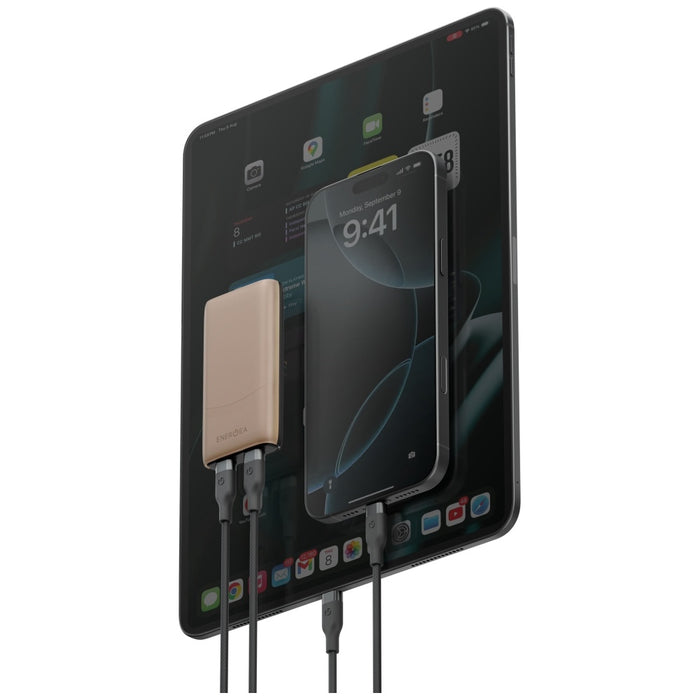 Зарядно Energea TravelWorld Edge 65W PD/PPS/QC3.0 (US/UK/EU), златно