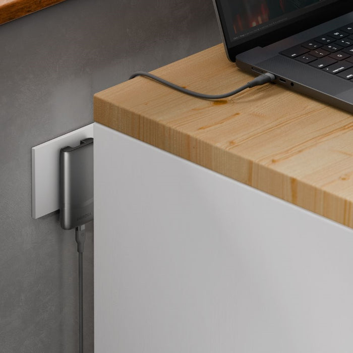 Зарядно Energea TravelWorld Edge 65W PD/PPS/QC3.0 (US/UK/EU), графитено