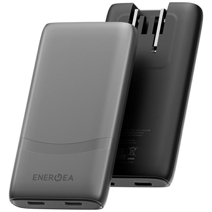 Зарядно Energea TravelWorld Edge 65W PD/PPS/QC3.0 (US/UK/EU), графитено