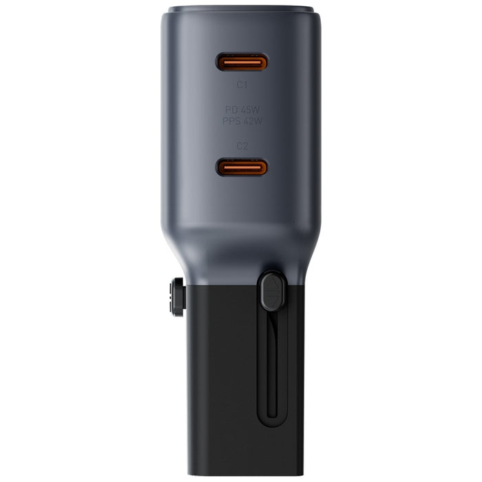 Зарядно Energea TravelGo Adapter 45W, графитово-черен
