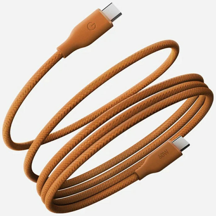 Кабел Energea Helix 60 магнитен 60W 1.5м за USB-C и USB-C, оранжев