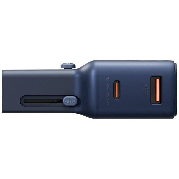 Зарядно Energea TravelGo Adapter 35W, синьо