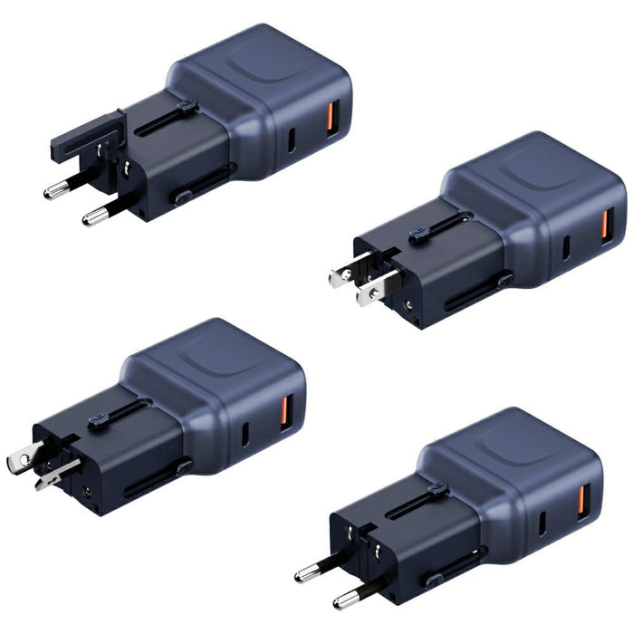 Зарядно Energea TravelGo Adapter 35W, синьо