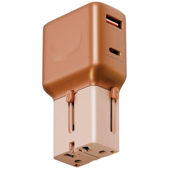 Зарядно ENERGEA TravelGo Adapter 35W, оранжево