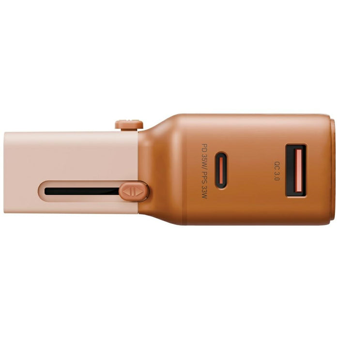Зарядно ENERGEA TravelGo Adapter 35W, оранжево