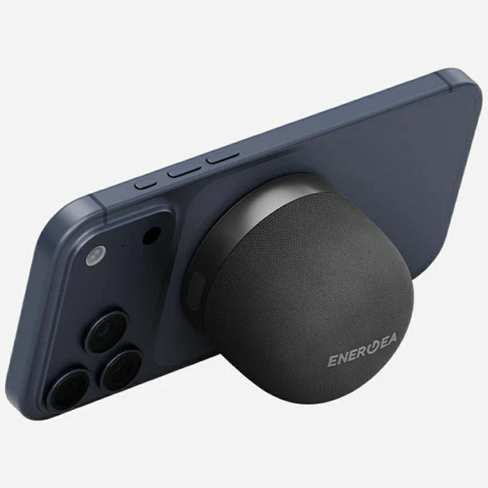 Енергетични високоговорители Energea Magaudio Go Plus Qi MagSafe с каишка, графитен