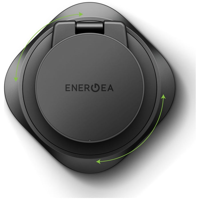 Индуктивно зарядно Energea Alumag GYRO 360 Obrotowa Qi2.2 25W, сгъваемо, гумметал