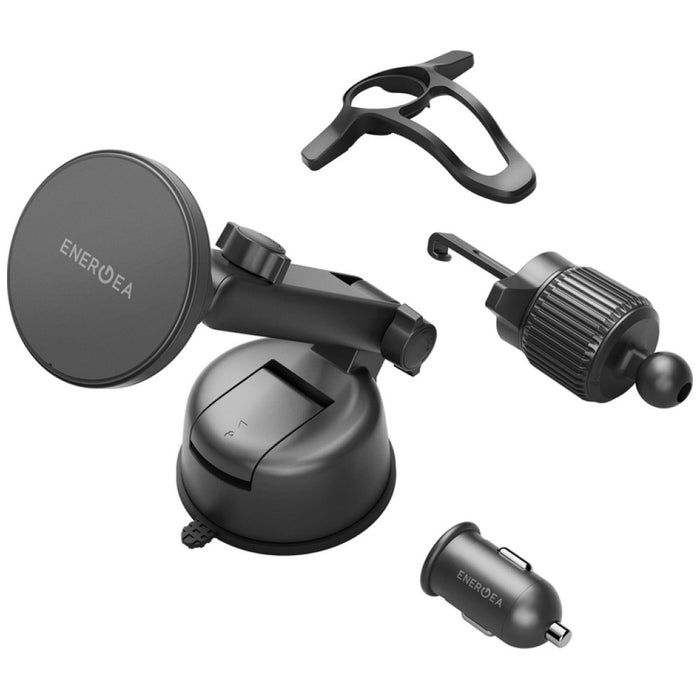 Автомобилно държане Energea Magdrive Kit 15W за стъкло/вентилационна решетка/табло