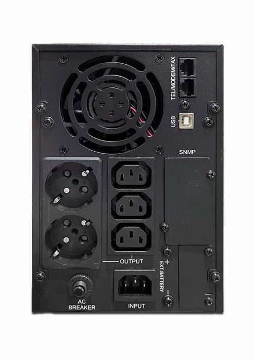 Gembird EG-UPS-PS2000-02 непрекъсваемо захранване (UPS) Line-Interactive 2 kVA 1600 W 5 AC изход(а)