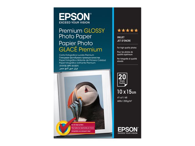Фотохартия EPSON glossy premium 10x15