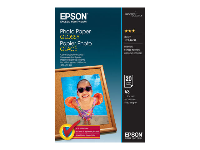 EPSON Фотохартия гланцирана A3 20 листа 1 бр