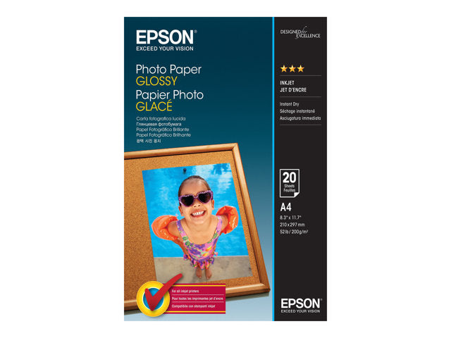 EPSON S042538 Фотохартия гланц 200g/m2 A4 20 листа 1 пакет