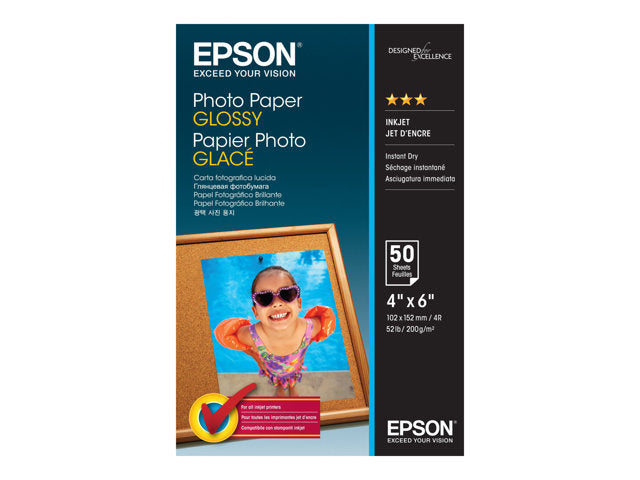 EPSON S042547 Фотохартия гланц 200g/m2 100x150mm 50 листа 1 пакет