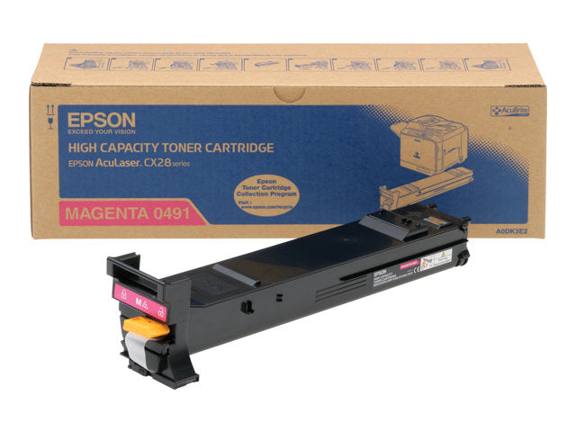 EPSON Aculaser CX28DN тонер магента с голям капацитет 8 000 страници 1 опаковка AcuBrite