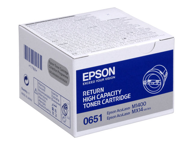 EPSON AL-M1400 тонер касета черна с голям капацитет 2200 страници Програма за връщане на 1 пакет