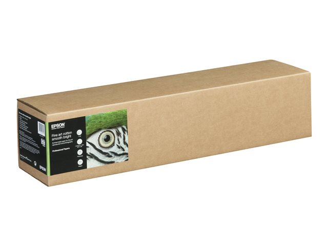 EPSON Fine Art Cotton матова гладка ярка ролка A0 24 инча 61 cm x 15 m 300 g/m2 1 ролка парцалена хартия