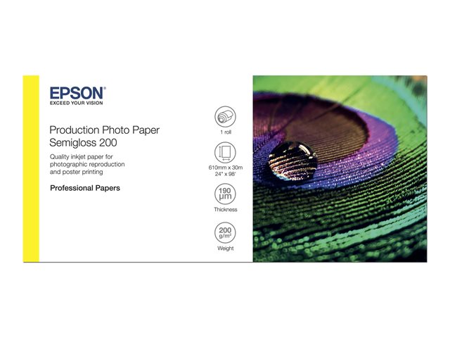 EPSON Production Photo Paper Semigloss 200 24 x 30m