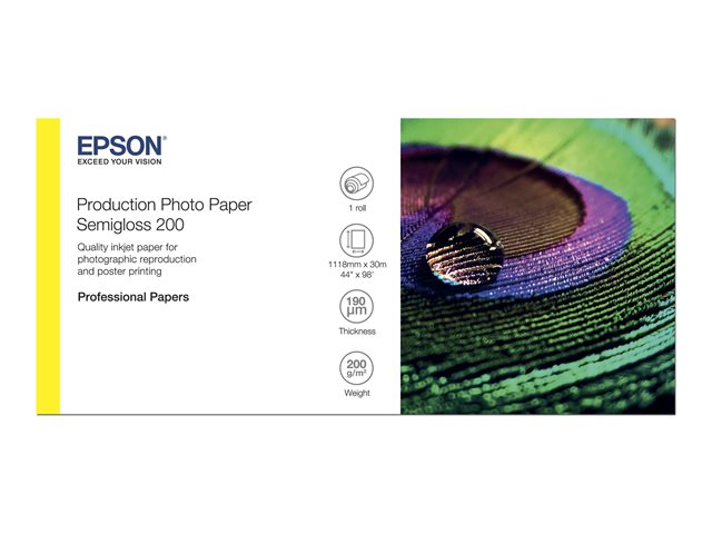 EPSON Production Photo Paper Semigloss 200 44 x 30m