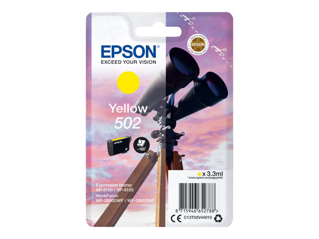 EPSON 1LB Singlepack Yellow 502 Ink SEC w/s