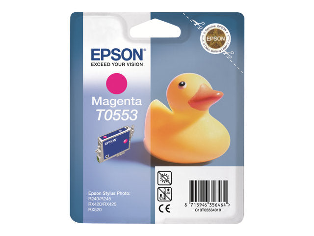 EPSON T0553 касета с мастило магента стандартен капацитет 8 ml 290 страници 1 пакет блистер без аларма