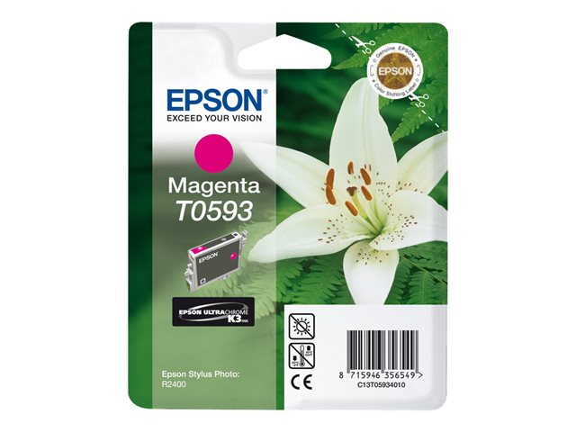EPSON 5LB T0593 касета с мастило магента стандартен капацитет 13 ml блистер от 1 опаковка без аларма