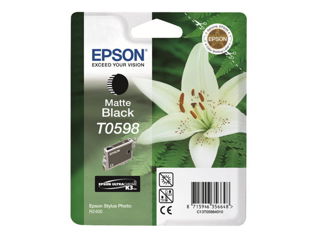 EPSON Singlepack Matte Black T0598 Ultra Chrome K3