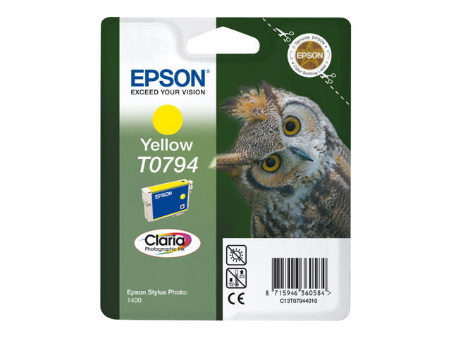 EPSON 3LB T0794 касета с мастило жълта стандартен капацитет 11 ml 1 пакет блистер без аларма