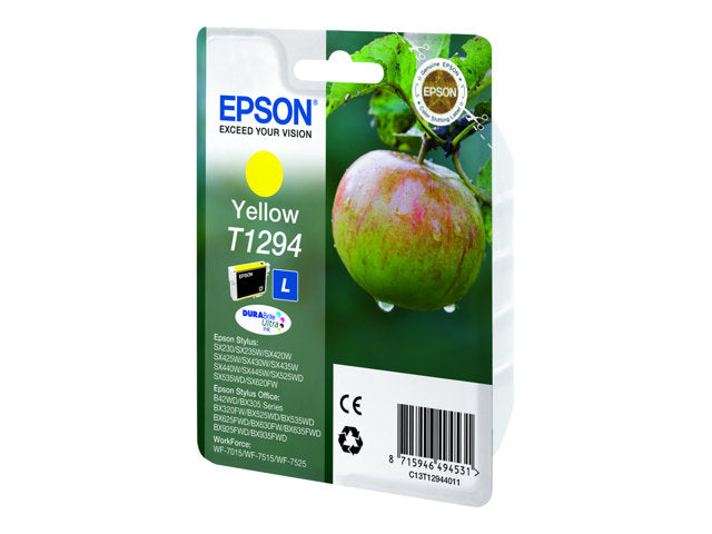 EPSON 1LB T1294 касета с мастило жълто с голям капацитет 7 ml 1 пакет RF-AM блистер с/с
