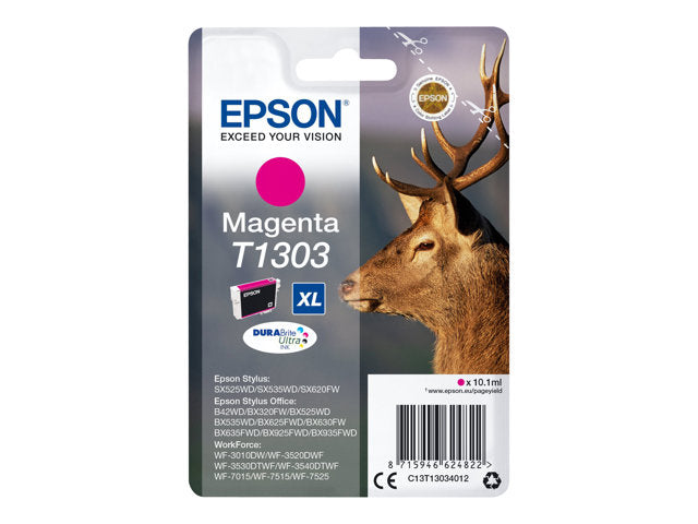 EPSON 1LB T1303 касета с мастило магента изключително голям капацитет 10,1 ml 1 пакет RF-AM блистер DURABrite Ultra Ink w/s