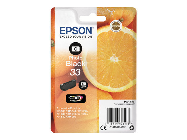 EPSON 5LB Cartouche Oranges Ink Claria Premium Black Photo w/s