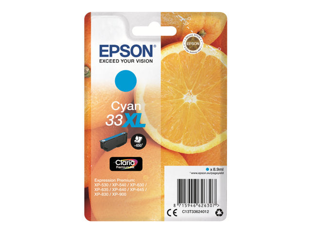 EPSON 1LB 33XL мастило Cyan Claria Premium Singlepack w/s