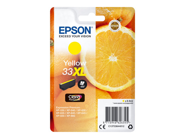 EPSON 3LB 33XL мастило жълто Claria Premium Singlepack w/s
