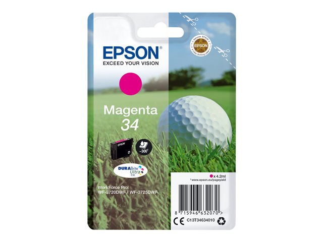 EPSON 2LB Singlepack 34 Ink Magenta DURABrite Ultra 4,2 ml Блистер с/с